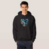Liefdevolle Walvis Oceaan Zee Idee Mannen Jongens Hoodie (Voorkant volledig)