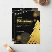 Liefdevolle wenskaart voor Kerstmis Notitiekaartje (Voorkant / Achterkant in situ)