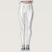 Liefdevolle witte biologische unieke vlammen leggings (Voorkant)