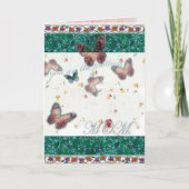 Liefdevolle woorden Moederdag Oriental Butterfly Kaart (Voorkant)