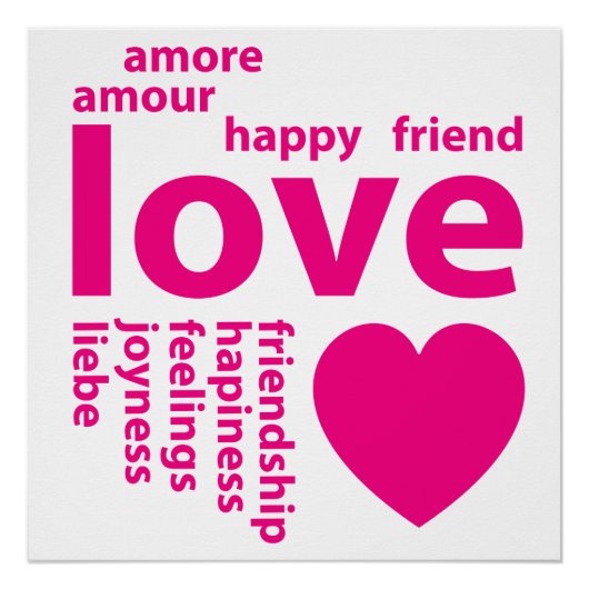 Liefdevolle woorden perfect poster (Voorkant)