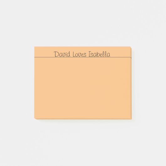 Liefdevolle woorden Sinaasappel Post-it® Notes (Voorkant)