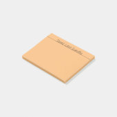 Liefdevolle woorden Sinaasappel Post-it® Notes (Schuin)