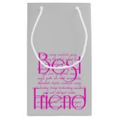 Liefdevolle woorden voor beste vriend klein cadeauzakje (Achterkant)