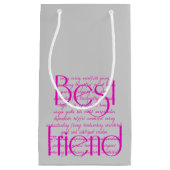 Liefdevolle woorden voor beste vriend klein cadeauzakje (Voorkant)