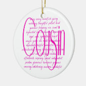 Liefdevolle woorden voor een neef keramisch ornament (Links)