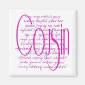 Liefdevolle woorden voor een neef magneet (Voorkant)