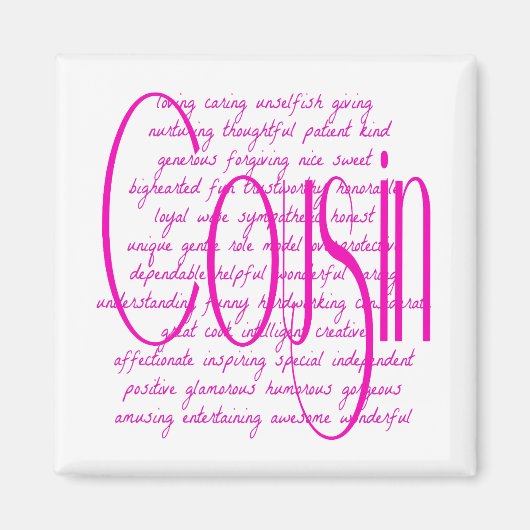 Liefdevolle woorden voor een neef magneet (Voorkant)