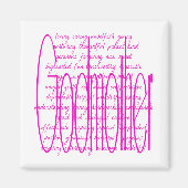 Liefdevolle woorden voor een peetmoeder magneet (Voorkant)