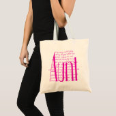 Liefdevolle woorden voor tante tote bag (Voorkant (product))
