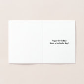 Liefdevolle Zilverfolie 73ste Verjaardag Wenskaart Folie Kaarten (Binnen)