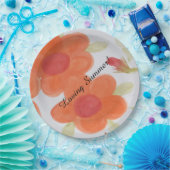 Liefdevolle zomer papier Borden Papieren Bordje (Feest)