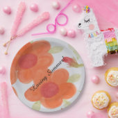 Liefdevolle zomer papier Borden Papieren Bordje (Feest)