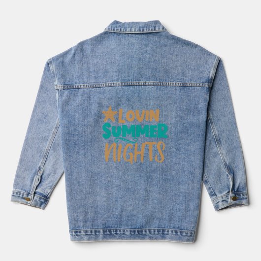 Liefdevolle zomeravonden: warme avonden magie omar denim jacket (Achterkant)