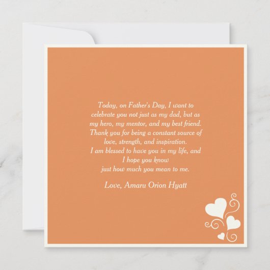 Liefdevolle zonsondergang Omarm Etnische Vader & Z (Achterkant)