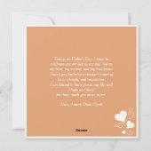 Liefdevolle zonsondergang Omarm Etnische Vader & Z Feestdagenkaart (Achterkant)