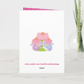 Liefdevolle zus wenskaart kaart (Achterkant)