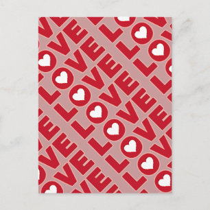 liefdewoord met hart briefkaart