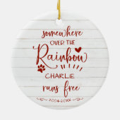 Liefelijk Landelijk Boerderijhuis Hond of Kat Huis Keramisch Ornament (Achterkant)