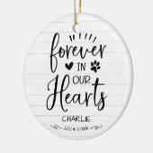 Liefelijk Rustiek Boerderijhuis Huisdier Herdenkin Keramisch Ornament (Links)