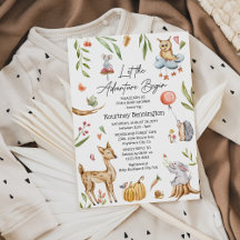 Liefelijke Bosdieren Neutrale Baby Shower