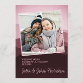 Liefelijke Roze Abstracte Seizoensgroeten Feestdagenkaart (Voorkant)