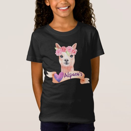 Liefheb Alpaca's T-shirt (Voorkant)