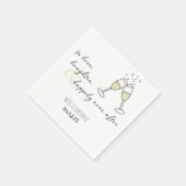 Liefhebben, lachen en nog lang en gelukkig na het  servet (Hoek)