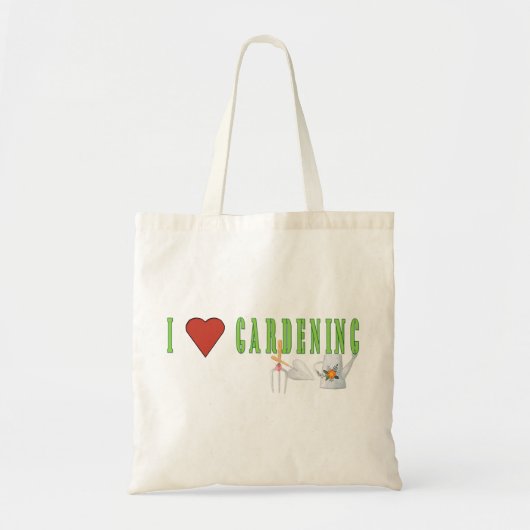 Liefhebben van Tuinieren Tote Bag (Voorkant)