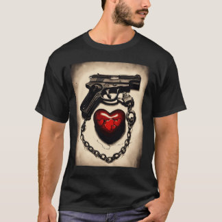 Liefhebben, vergrendelen en laden t-shirt