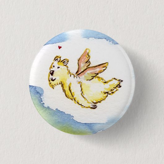 liefhebbend beer ronde button 3,2 cm (Voorkant)