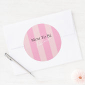 Liefhebbende aanstaande moeder fantastisch roze ba ronde sticker (Envelop)