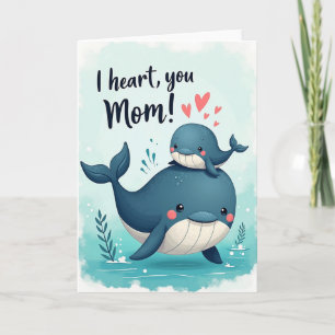 Liefhebbende Aquatische Familie Dag Kaart