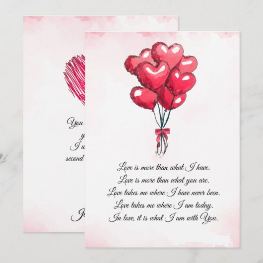 liefhebbende doe-het-zelf feestdagenkaart (Voorkant / Achterkant)