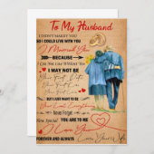 Liefhebbende echtgenoot | Brief aan mijn echtgenoo Kaart (Voorkant / Achterkant)