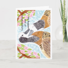 Liefhebbende Eenden Gefeliciteerd met jullie trouw Kaart