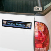 Liefhebbende Fretjes Bumpersticker (Op Truck)