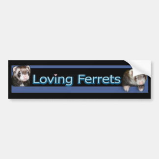 Liefhebbende Fretjes Bumpersticker