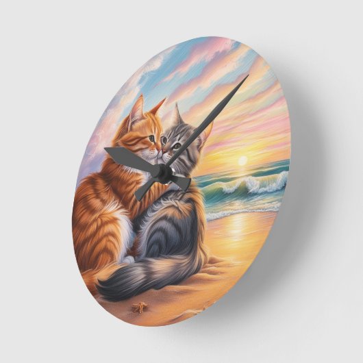 Liefhebbende Katten Ronde Klok (Hoek)