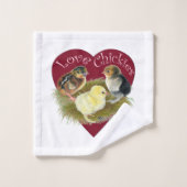 Liefhebbende Kuikentjes Bad Handdoek (Wasdoekje)