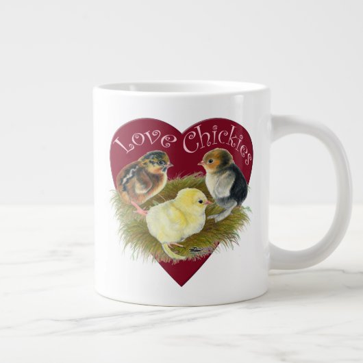 Liefhebbende Kuikentjes Grote Koffiekop (Rechts)
