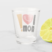 liefhebbende mama shot glas (Achterkant)