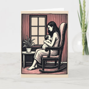 Liefhebbende Moeder Baby Kunstkaart Kaart