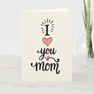 Liefhebbende Moeder Calligrafie Kunstkaart Kaart