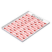 Liefhebbende Moeder Rood Hartjes Notitieboek (Linkerzijde)