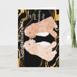 Liefhebbende Puppies Gefeliciteerd met je trouwdag Kaart