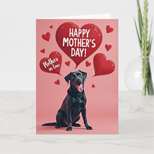 Liefhebbende Retriever Moeders Kaart (Voorkant)