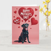 Liefhebbende Retriever Moeders Kaart (Gele Bloem)