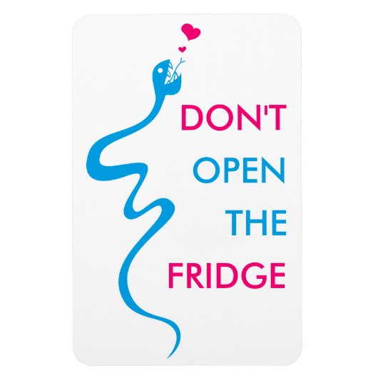  liefhebbende Snake Dieet Motivatie Koelkast Magneet (Verticaal)