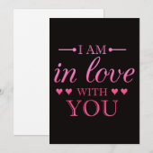 liefhebbende valentijnen Kaart (Voorkant / Achterkant)